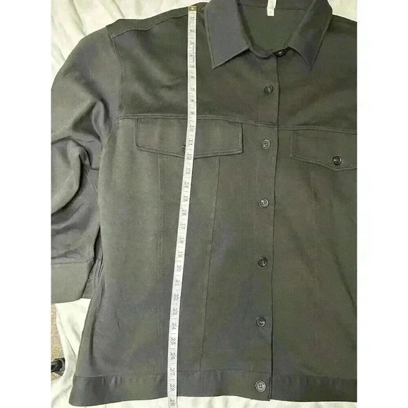 Men’s NAP Dark Grey Jersey Fleece Shirt Jacket Size Small. Oversized, Comfort - Picture 11 of 13